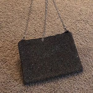 Black sequin purse